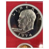 1974 U.S MINT PROOF SET (CLAD) IKE DOLLAR