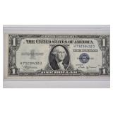 1935B VINSON $1 SILVER CERTIFICATE (XF)