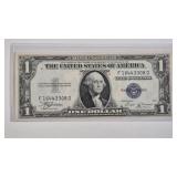 1935B VINSON $1 SILVER CERTIFICATE (CU)