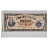 WW II PHILIPPINES 1 PESO VICTORY NOTE (CU)