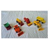 6 LESNEY MATCHBOX CARS, ENGLAND, TRACTORS