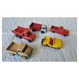 5 LESNEY MATCHBOX CARS, ENGLAND, UTILITY TRUCKS