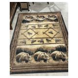 GRIZZLY BEAR AREA RUG, 5