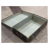 LARGE VINTAGE TRUNK, NO TRAY, JOE P. FISH, HELENA