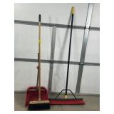 PUSH BROOM, DUST PAN & BROOM SET