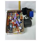 POLAROID CAMERA, WALLETS, PENS, TOYS