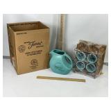60TH ANNIVERSARY FIESTA PITCHER & CUP SET IN BOX