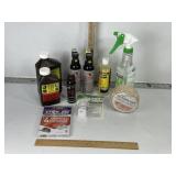WEED KILLER, BEAR SPRAY, ROPE, STICKY TRAPS
