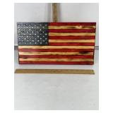 WOODEN AMERICAN FLAG DISPLAY