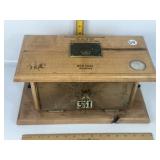 HNADCRAFTED 1892 U.S. POSTAL DOOR BOX W/ MORGAN