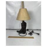 SMALL TIN COWBOY BOOT LAMP
