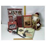 CHARLES DICKENS BOOK SETS, CHRISTMAS DECORATIONS