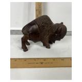 WOOD CARVED BUFFALO