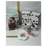 LED FOUNTAIN IN BOX, MILK MIXING MUGS, NEW IN BOX