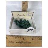 RAW FIBROUS MALACHITE MINERAL SPECIMEN, 44G