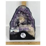 NATURAL AMETHYST CATHEDRAL GEODE ON BASE