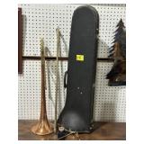 VINTAGE TENOR CONN TOMBONE IN CARRY CASE