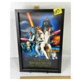 STAR WARS 3D FRAMED PICTURE, 13" X 19"