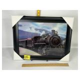 TRAIN TRIPLE IMAGE 3D PICTURE, 18 1/2" X 14 1/2"