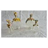 4 VINTAGE PERFUME BOTTLES