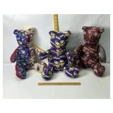 U OF M, MT ST, VIKING HANDMADE STUFFED BEARS