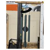 LARGE GREEN METAL WINDCHIME