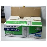 LARGE BOX OF DINNER NAPKINS, MISSING 1 PACK