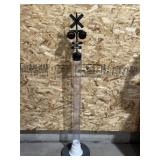 RAILROAD CROSSING STANDING PIGGY BANK W/ NOISE