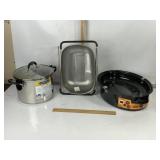 NEW, ROASTER PAN, STICK POT, STRAINER