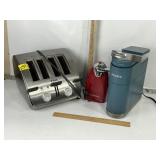 4 SLICE TOASTER, CAN OPENER, KEURIG