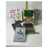 COLLECTION OF BOOKS, MARK TWAIN, WIZ OF OZ, TUCKER