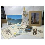 BAHAMAS ITEMS, PRINTS, PLACE MATS, C.M. RUSSELL