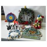 CHRISTMAS DECORATIONS, STAINED GLASS SIGN