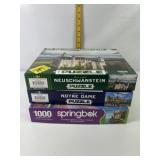 3 - 1000 PIECE JIGSAW PUZZLES, ALL OPEN