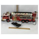 VINTAGE NEW BRIGHT FIRE TRUCK, W/ REMOTE, WORKS