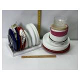 DISHES, PLATES & BOWLS. PLATE HOLDER