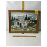 GIECEK FRAMED WATER COLOR ART, 16" X 12 1/"2"