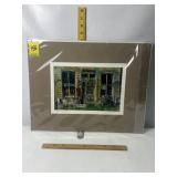 FRAMED & MATTED ANTIQUE STORE PICTURE