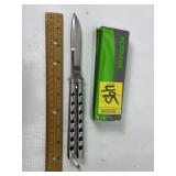 NEW METAL SCHRADE BUTTERFLY KNIFE