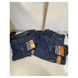4 NEW PAIRS WRANGLER CARPENTER PANTS 42 X30"