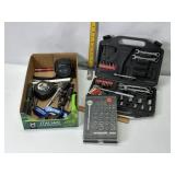 SEVERAL HAND TOOLS, SOCKETS, WRENCHES, SCREWDRIVES