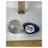 LAPIS LAZULI HEART SHAPED STONE, CRYSTAL SPHERE