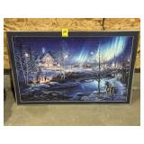 JAMES MEGER GLUED PUZZLE ART 32-1/8"X21.5".