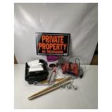 MILWAKEE BATTERY CHARGER, PAINT ITEMS, SIGN, BULB