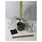A&W MUG, CUPS, LARGE BRANDY GLASS