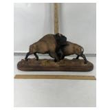 MILL CREEK STUDIO RESIN BUFFALO DISPLAY