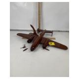 WOODEN WW2 BOMBER PLANE DECOR (DAMAGE)
