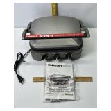 CUISINART 5 IN 1 GRIDDLE, LIKE NEW