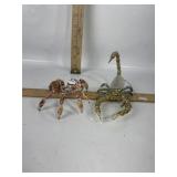 HANDCRAFTED BEADED SCORPION & SPIDER FIGURES