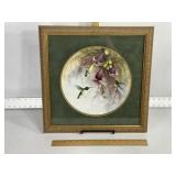 PAT HALCO FRAMED WATERCOLOR ART, 17" X 17"